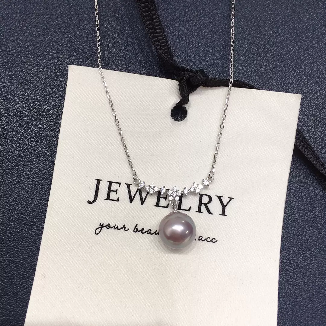 925 Sterling Silver Natural Freshwater 5A 11mm Pearl Necklace