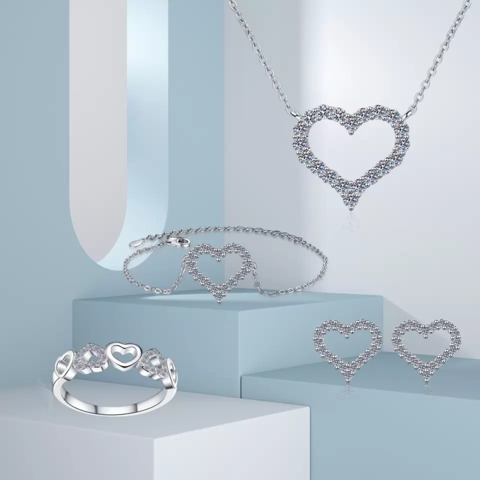 925 Sterling Silver Jewelry Set